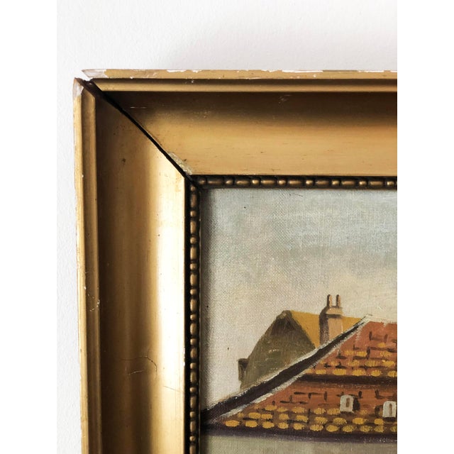 Rustic Danish Artist, Countryside Cottage, 1923, Oil Painting on Canvas, Framed For Sale - Image 3 of 17