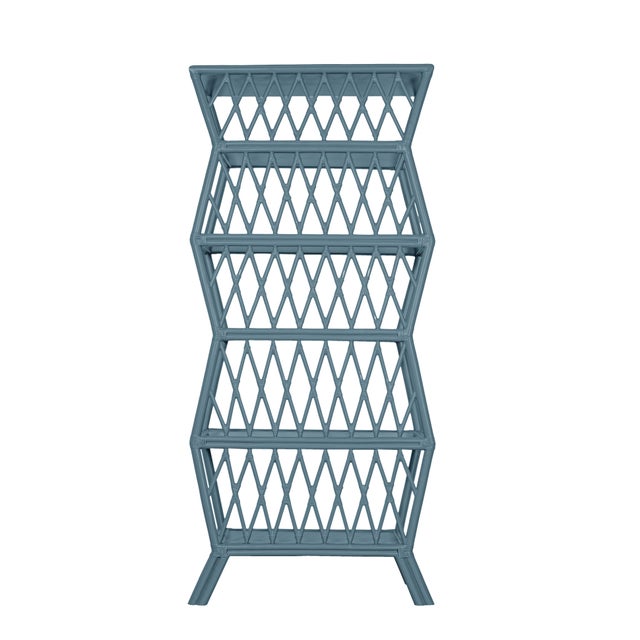 Not Yet Made - Made To Order Hollywood Etagere, Regatta Blue For Sale - Image 5 of 5