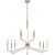 Chapman & Myers for Visual Comfort Signature Reagan Grande Two-Tier Chandelier in Antique-Burnished Brass & Crystal For Sale