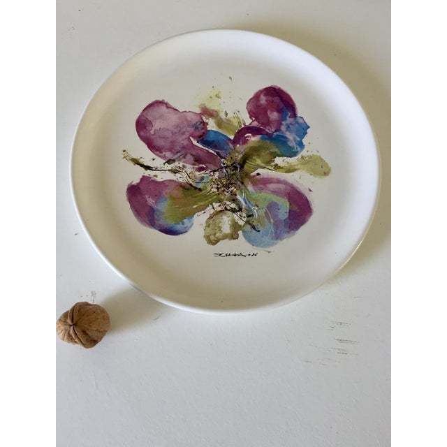 Decorative Plate by Zao Wou-Ki, 1986 For Sale - Image 3 of 12
