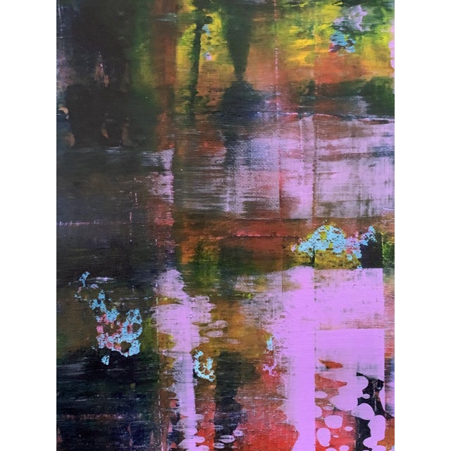 Abstract Original Abstract Expressionist Painting Signed Arlene Carr For Sale - Image 3 of 5