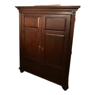Ethan Allen British Classics Wood Entertainment Armoire For Sale