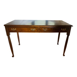 Late 20th Century Vintage Stickley Solid Cherry Writing Desk For Sale