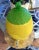1990s 1990s Glass Yellow and Green Tropical Pineapple Beverage Dispenser For Sale - Image 5 of 6