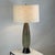 1970s Studio Ceramic Lamp With Custom Linen Shade and Diffuser For Sale In Los Angeles - Image 6 of 9