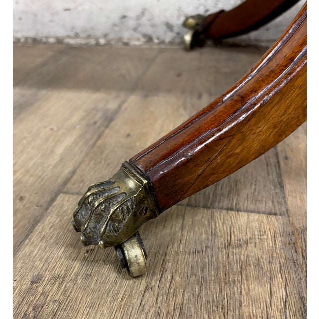 Antique English Regency Pedestal Flip and Swivel Top Game Table Card Table For Sale - Image 12 of 16