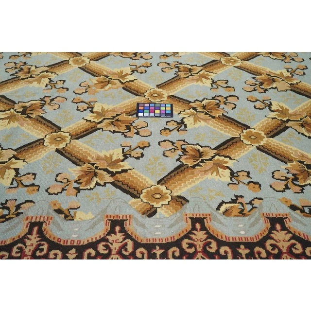 Blue Sumak Rug 6' X 9' For Sale - Image 8 of 10
