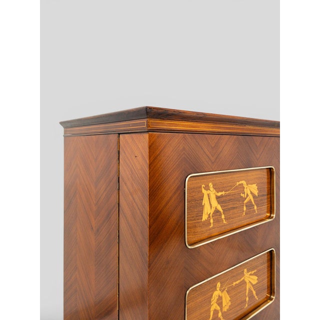 Mid-Century Italian Inlaid Sideboard or by Paolo Buffa, 1958 For Sale - Image 17 of 18