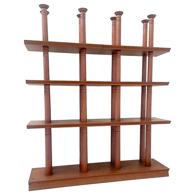 Wood Mid-Century Modern Wooden Shelf, Italy, 1960s For Sale - Image 7 of 7