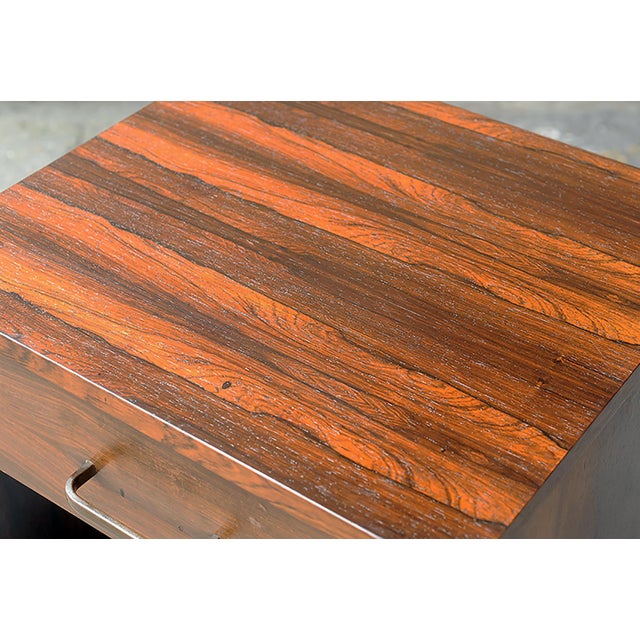 Wood Rosewood Bedside Tables, 1960, Set of 2 For Sale - Image 7 of 10