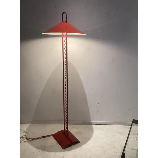 Red Floor Lamp, 1970s For Sale - Image 6 of 8