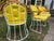 1970s 1960s Max Stout Sculptural Wrought Iron Patio Dining Set – Round Table + 4 Hoop Chairs, Atomic Modern For Sale - Image 5 of 14
