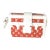 Terracotta & White Monogram Embossed Lambskin Petite Malle For Sale