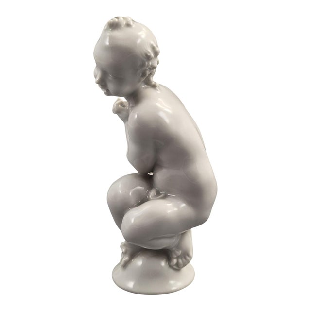 Blanc de Chine Figure of Amor by Paul Scheurich for Meissen, 1910-1924 For Sale - Image 3 of 11