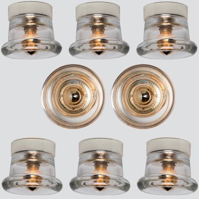 Glass Chrome Wall Sconce attributed to Cosack Leuchten, 1970s For Sale - Image 15 of 16