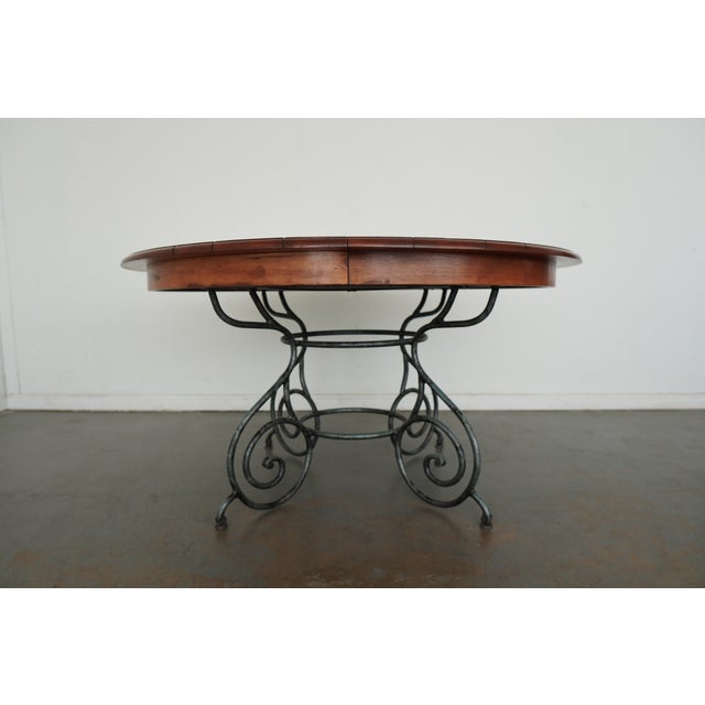 Rustic European Vintage Ethan Allen Legacy Collection Dining Set (Set of 7) For Sale - Image 3 of 17