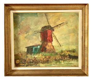 Roger Vandenbulcke, Windmill, 1950s, Oil on Canvas