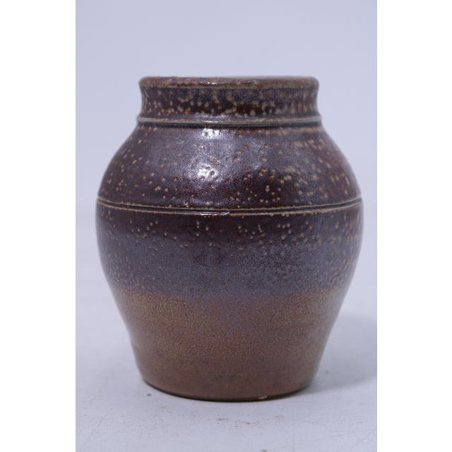 Traditional Colonial Williamsburg Stoneware Small Urn - Stamped For Sale - Image 3 of 12