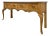 Solid Pine Console Table With Inlay Top and Drawers Organic Modern Studio Craft For Sale