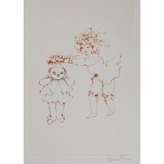 Léonor Fini, Le couronnement du chat, Etching For Sale