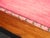 Vintage Oak French Country Rose Colored Velvet Footstool W Decorative Nails For Sale - Image 11 of 12