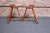 Mid-Century Modern Pair of Vintage Studio Craft Windsor-Style Three Legged Low Stools in Cherrywood For Sale - Image 3 of 12