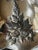 Vintage 11" Extra Silver Plated Bride's Basket With Swing Handle Grapes Motif For Sale - Image 16 of 18
