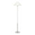 J. Randall Powers by Visual Comfort Signature Hackney Floor Lamp in Polished Nickel with Linen Shade For Sale