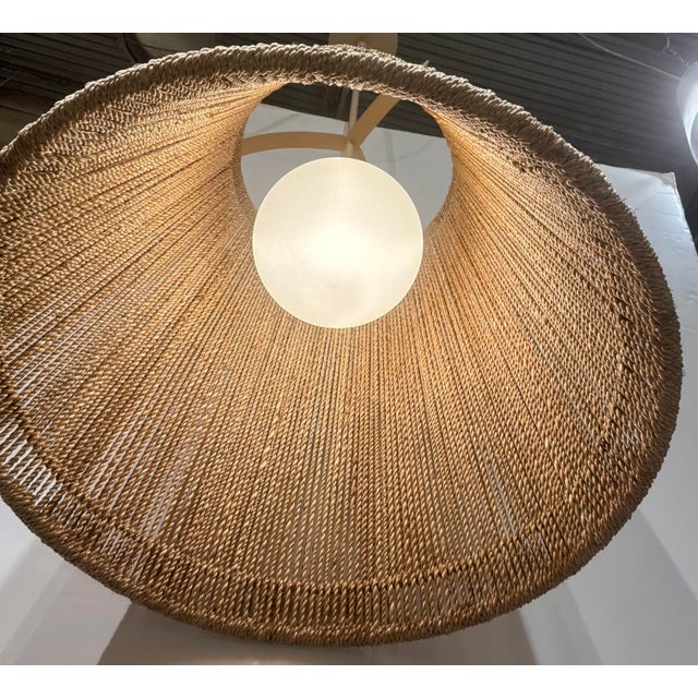 Currey & Company Organic Modern Natural Rope Medium Parnell Pendant For Sale In Atlanta - Image 6 of 6