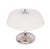 1980s Art Deco German Chrome Table Lamp with Oval Glass Shade, 1980 For Sale - Image 5 of 11