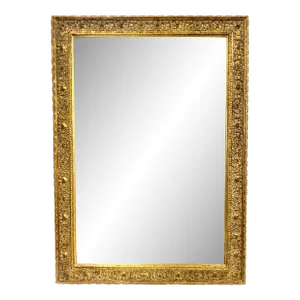 La Barge Mid Century Modern Mirror With Gold Gilt Accent Frame