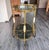 1960s Vintage Brass and Onyx Serving Trolley with Glass, 1960 For Sale - Image 5 of 12