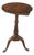 Antique Georgian Style Round Mahogany Tripod Base Candle Stand Wine Side Table For Sale