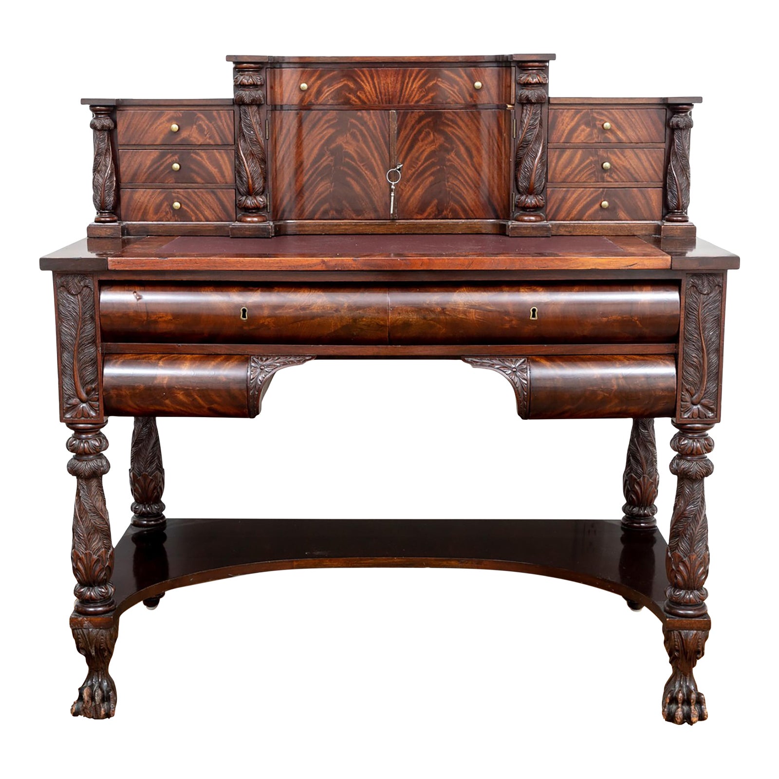 SecondHand Offers/Beautifully Carved Secretary Desk/Writing Desk With