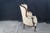 White 2 Antique French Louis XV Walnut Fauteuil Bergere Wingback Armchairs For Sale - Image 8 of 17