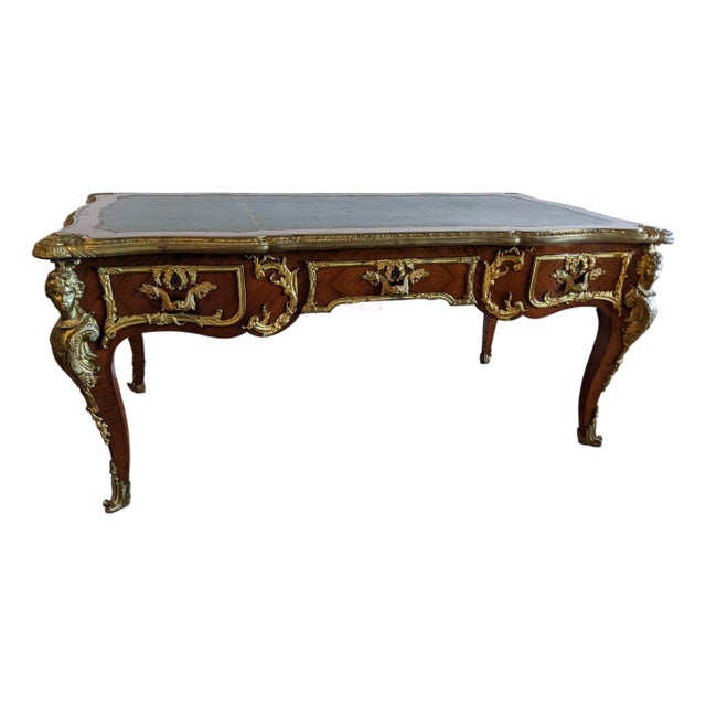 Luxuriance! Antique Beautiful Majestic French Table 19th Century Louis XV Style For Sale