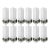 Set of Twelve Grattacielo Frosted Murano Glass Sconces, Italy, 1990's. For Sale