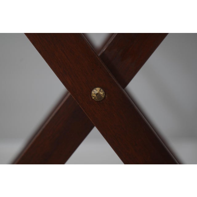 Wood Baker Mahogany Chippendale Style Butlers Tray Table For Sale - Image 7 of 15