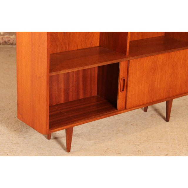 Wood Mid-Century Modern Teak Bookcase, 1960s For Sale - Image 7 of 12