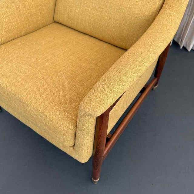 1950s Scandinavian Modern Upholstered "Scania" Armchair by Folke Ohlsson For Sale - Image 10 of 10