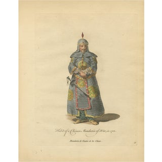 Jefferys, Chinese Mandarin Officer of War, 1749, Print For Sale