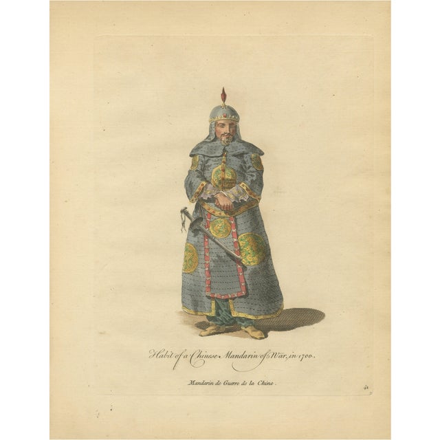 Jefferys, Chinese Mandarin Officer of War, 1749, Print For Sale