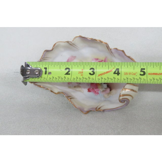 Germany Porcelain Floral Small Trinket Vanity Dish For Sale - Image 10 of 11