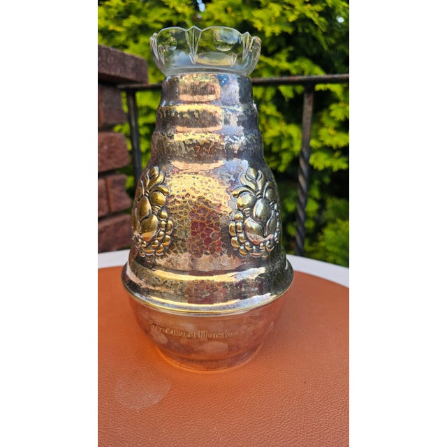 Vintage Silver-Plated Vase with Glass Insert, 1890s, Set of 2 For Sale - Image 11 of 11