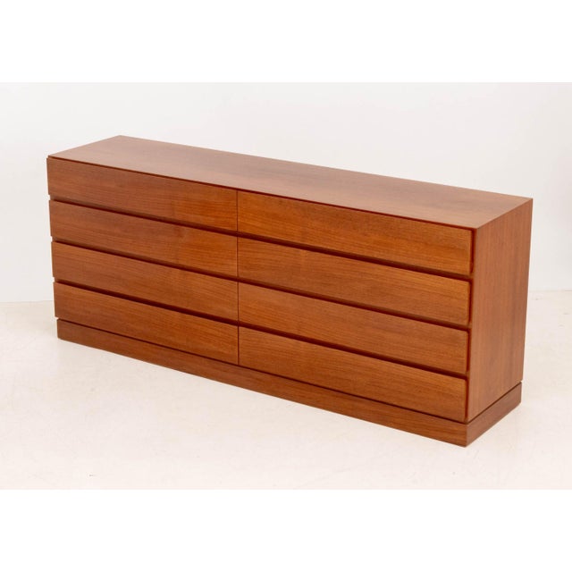Arne Wahl Iversen Arne Wahl Iversen Teak Long Dresser For Sale - Image 4 of 9
