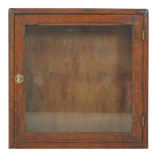 Vintage European Industrial Shop Counter Display Storage Cabinet For Sale