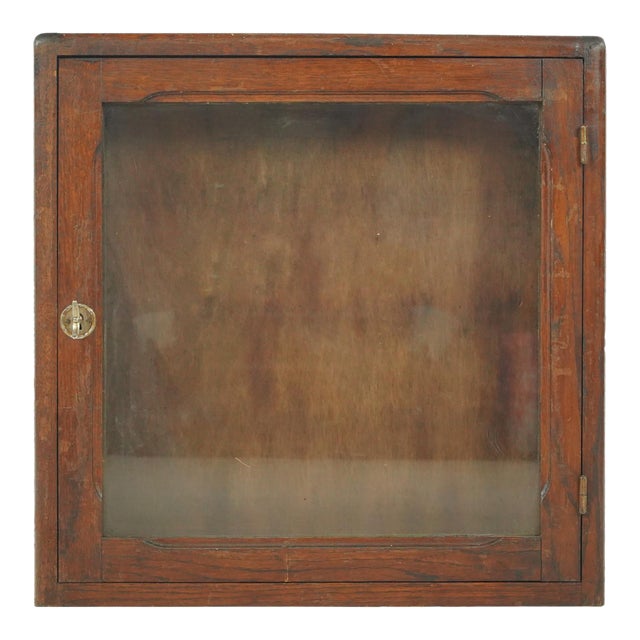 Vintage European Industrial Shop Counter Display Storage Cabinet For Sale