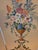 Tan Vintage Handpainted Screen/Room Divider - Double Sided For Sale - Image 8 of 14