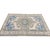 1930s 5x7 Vintage Rug | Ivory & Blue With Bold Stylized Medallion For Sale - Image 5 of 5
