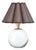 Regina Andrew Giorgio Crystal Mini Lamp, Natural Brass with Umber Scalloped Shade For Sale